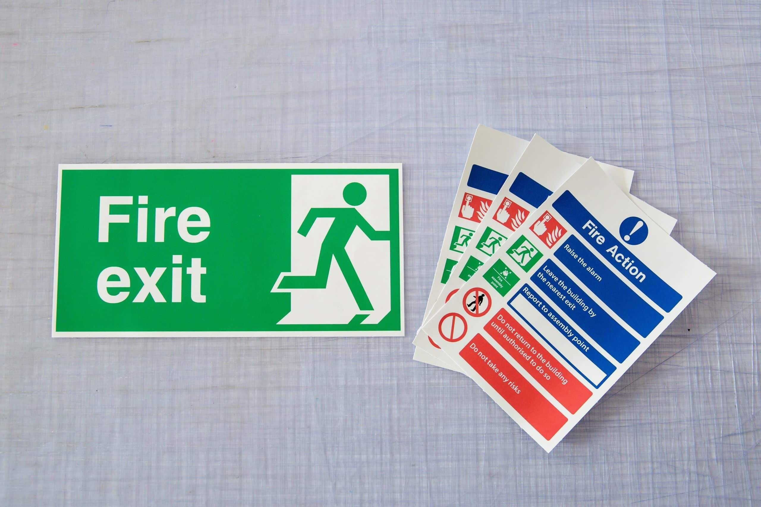 Fire Sign Wind Sign Fire Signage | Andrews Signs