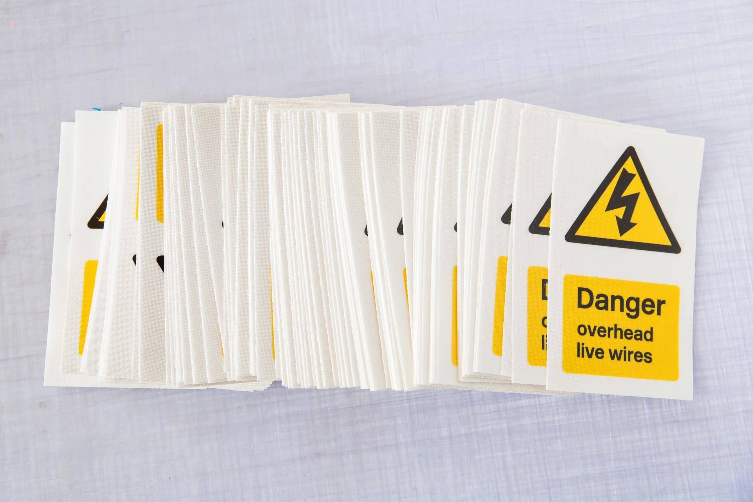 Danger Electrical Label Stickers