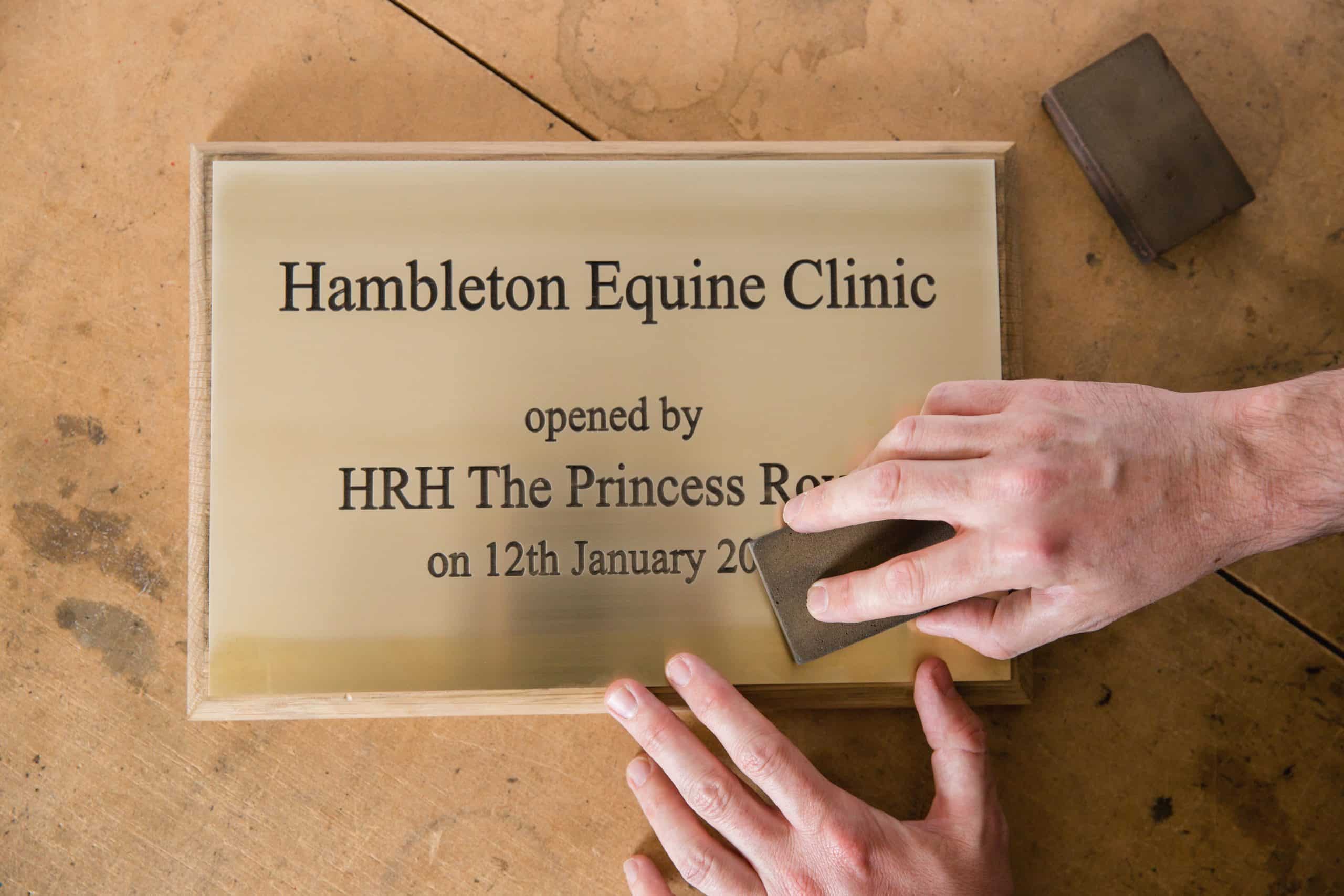 Handcrafted Brass Plaque Handcrafted Brass Plaque
