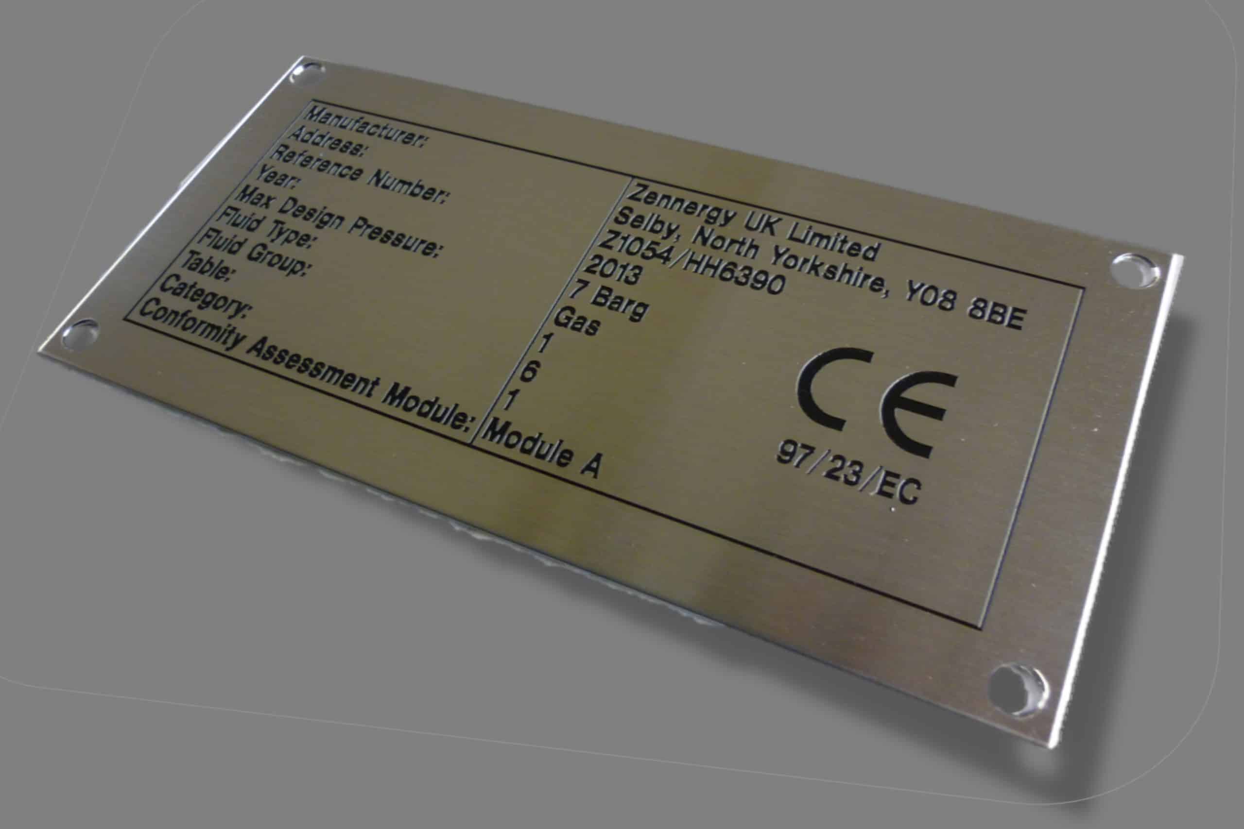 Engraved Serial Plate