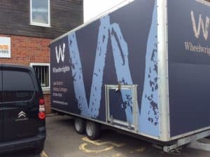 Trailer fitted with Bespoke Signage
